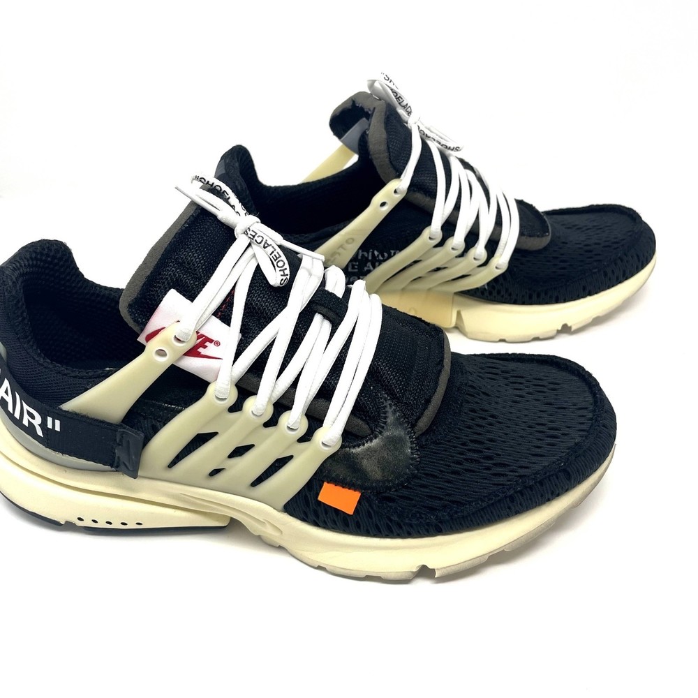 Nike Off-White x Air Presto Black / Black Muslin AA3830-001 Men's Size 11 - Picture 7 of 10
